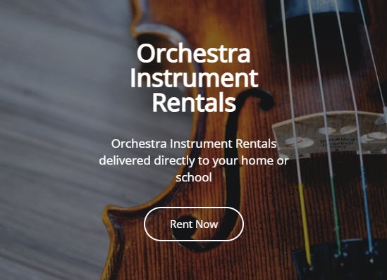 Orchestra Instrument Rentals, Up close image of Violin